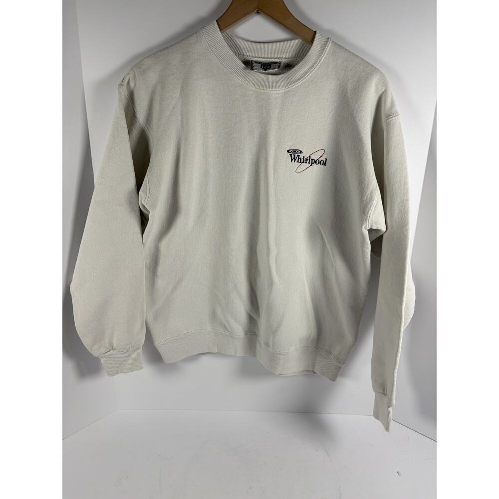 Vintage Lee Heavyweight Whirlpool Embroidered Crewneck USA M Rare Y2K